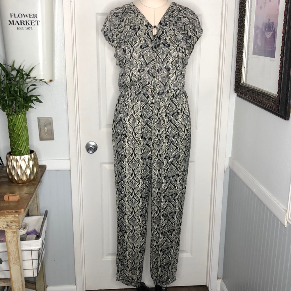 Anthropologie flutter sleeve jumpsuit